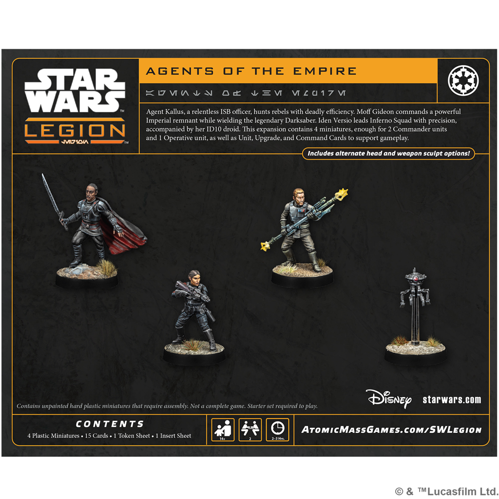 SW LEGION: AGENTS OF THE EMPIRE