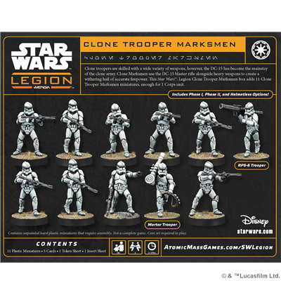 PREPEDIDOS - SW LEGION: CLONE TROOPER MARKSMEN UNIT