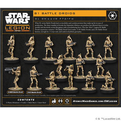 PREPEDIDOS - SW LEGION: B1 BATTLE DROID UNIT