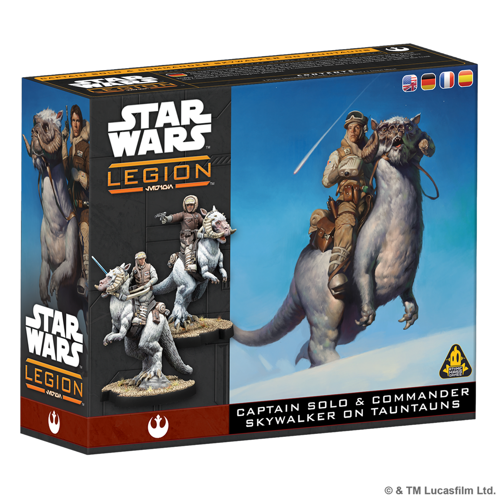 PREPEDIDO - SW LEGION: HAN SOLO &amp; LUKE SKYWALKER ON TAUNTAUN