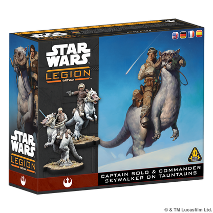 PREPEDIDO - SW LEGION: HAN SOLO &amp; LUKE SKYWALKER ON TAUNTAUN