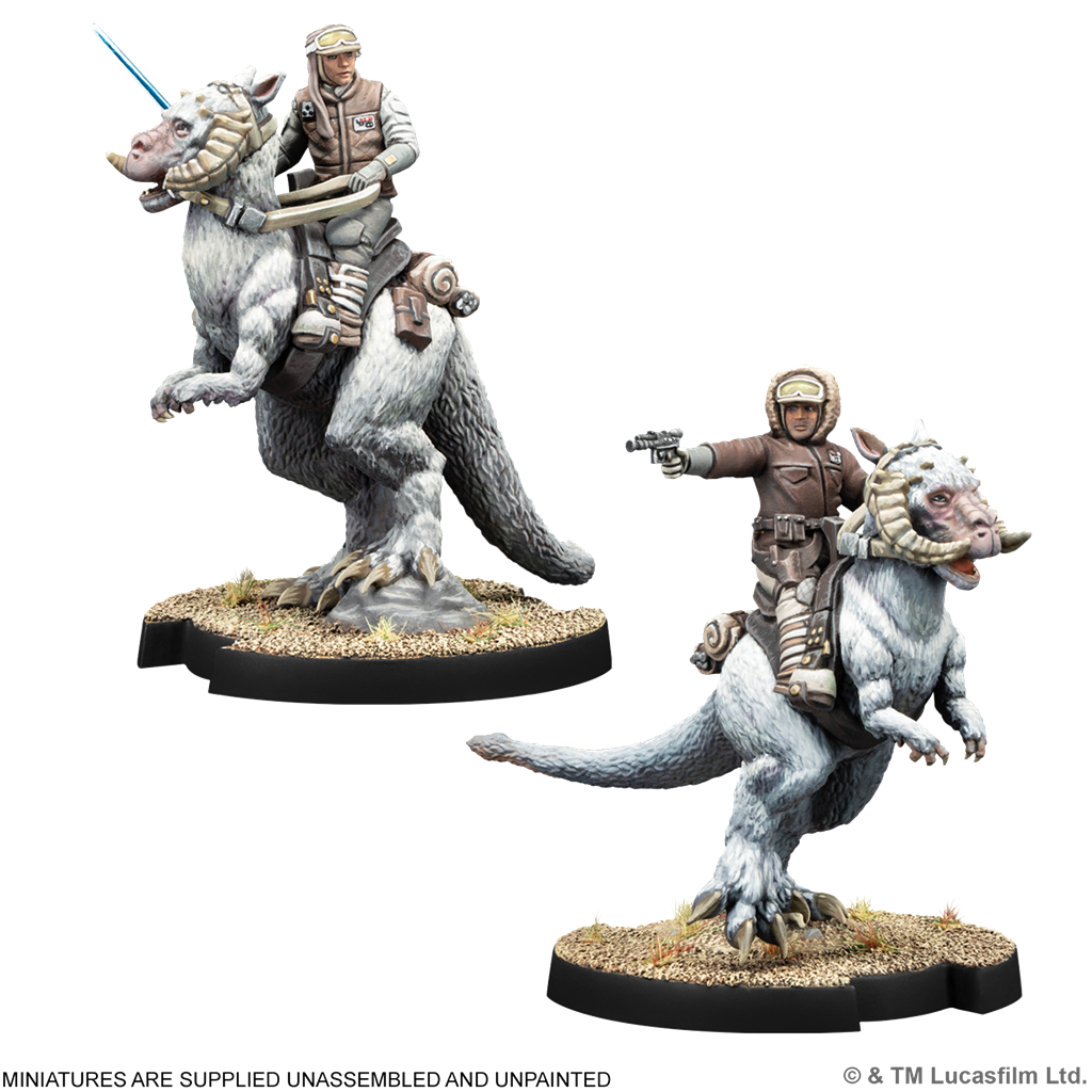 PREPEDIDO - SW LEGION: HAN SOLO &amp; LUKE SKYWALKER ON TAUNTAUN
