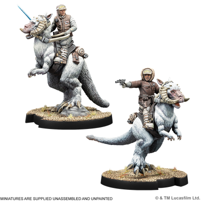 PREPEDIDO - SW LEGION: HAN SOLO &amp; LUKE SKYWALKER ON TAUNTAUN