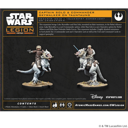 PREPEDIDO - SW LEGION: HAN SOLO &amp; LUKE SKYWALKER ON TAUNTAUN