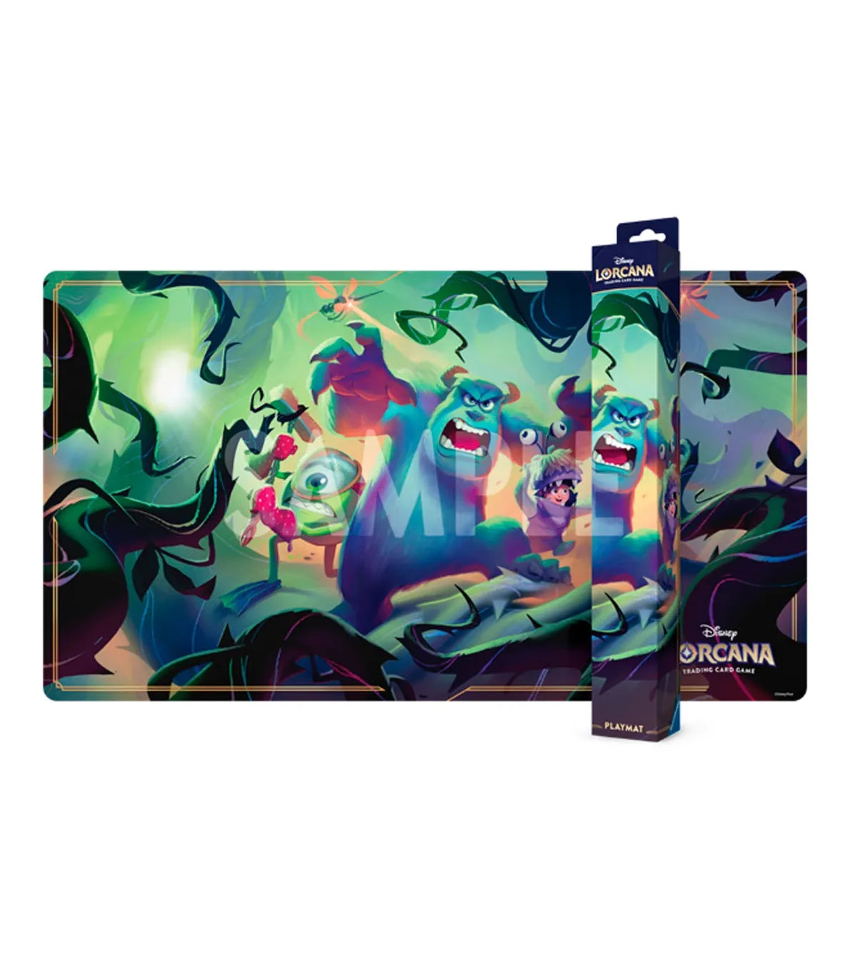 PREPEDIDO - DISNEY LORCANA TCG: PLAYMAT - MIKE WAZOWSKI, SULLEY y BOO - ATTACK OF THE VINE!