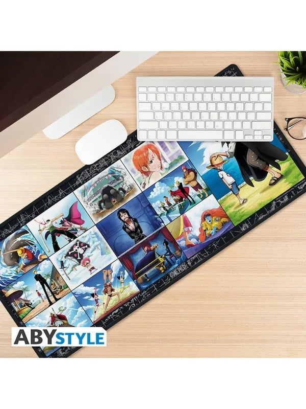 ABYstyle: Tapete Extended Size - Recuerdos de la tripulación del Sombrero de Paja 90x40 - One Piece