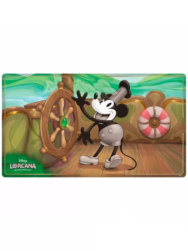 DISNEY LORCANA: FIRST CHAPTER - MICKEY MOUSE STEAMBOAT PILOT - PLAYMAT/TAPETE