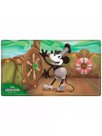 DISNEY LORCANA: FIRST CHAPTER - MICKEY MOUSE STEAMBOAT PILOT - PLAYMAT/TAPETE