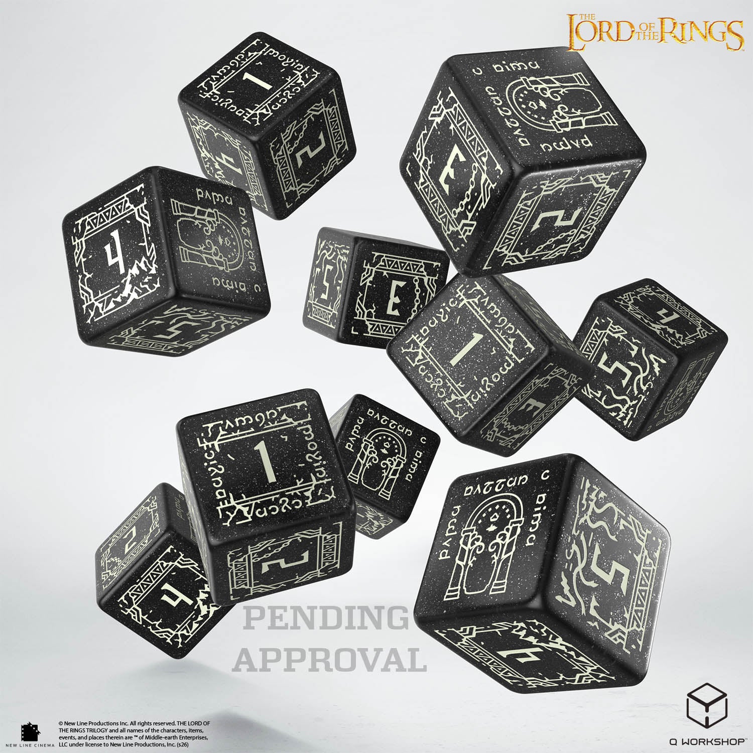 Q Workshop: The Lord of the Rings: D6 Dice Set: Moria