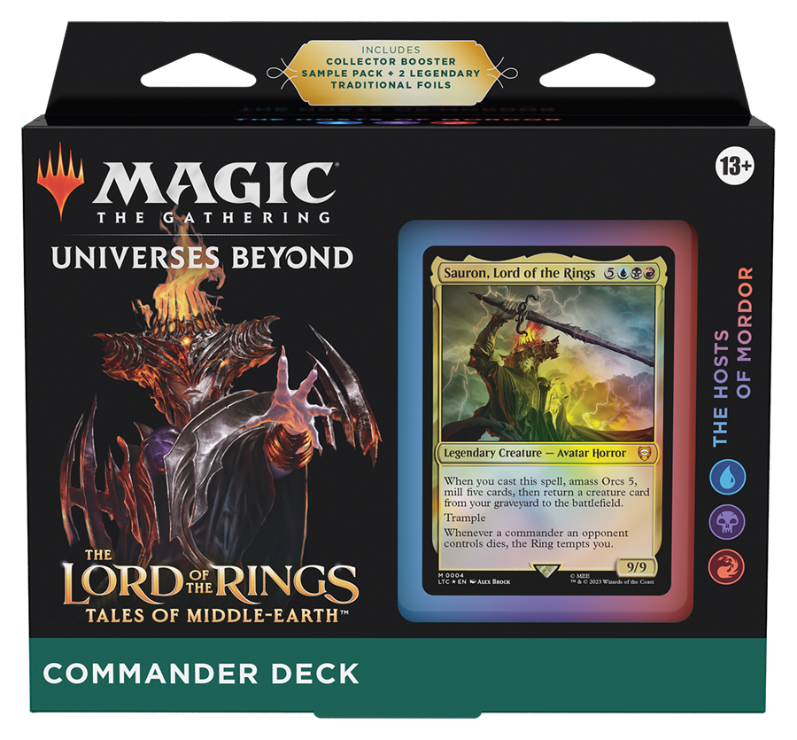 El Señor de los Anillos: &quot;The Hosts of Mordor&quot; Commander Deck INGLÉS