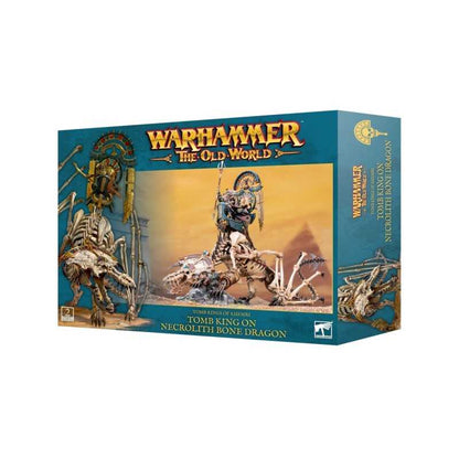 OLD WORLD:  TOMB KINGS OF KHEMRI  - TOMB KING ON NECROLITH BONE DRAGON