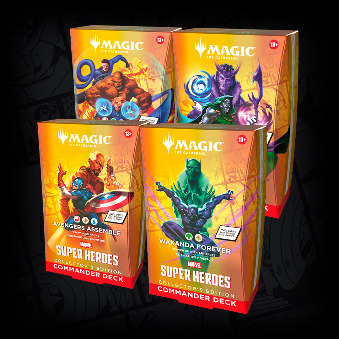RESERVA - MTG Marvel Super Heroes – Commander Collector (Mazos sueltos y/o Pack 4) - Inglés