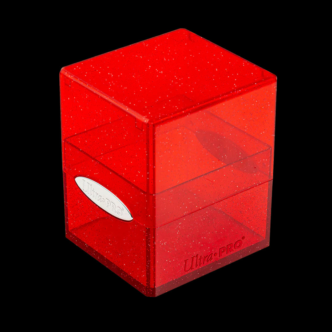 ULTRA PRO: SATIN CUBE - GLITTER RED (100+)