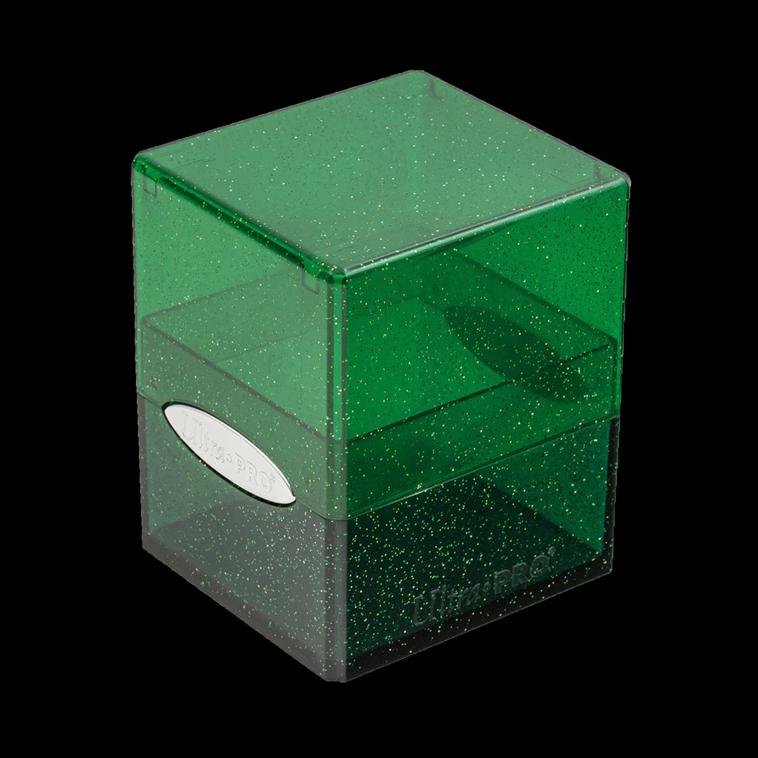 ULTRA PRO: SATIN CUBE - GLITTER GREEN (100+)