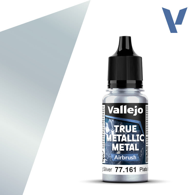Vallejo TMM Airbrush 161 Plata De Ley 18ml