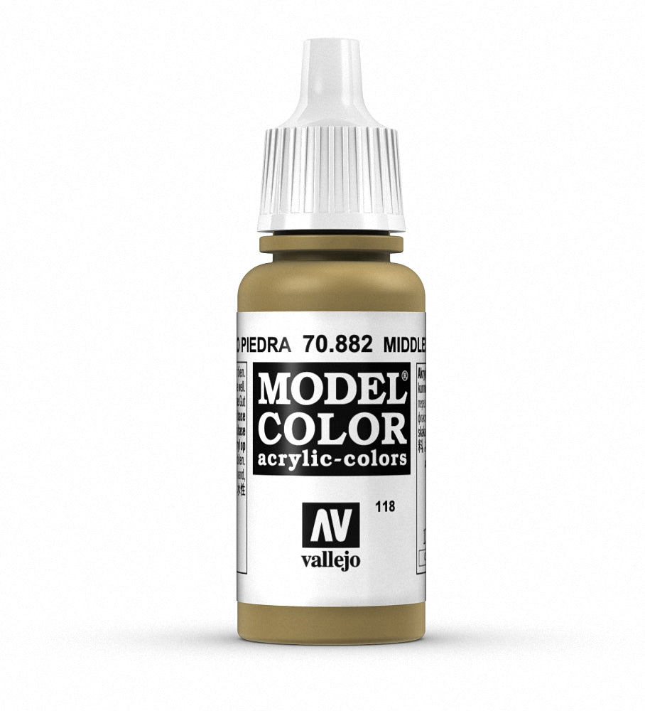 Vallejo Model Color 124 - Amarillo Piedra 18 ml