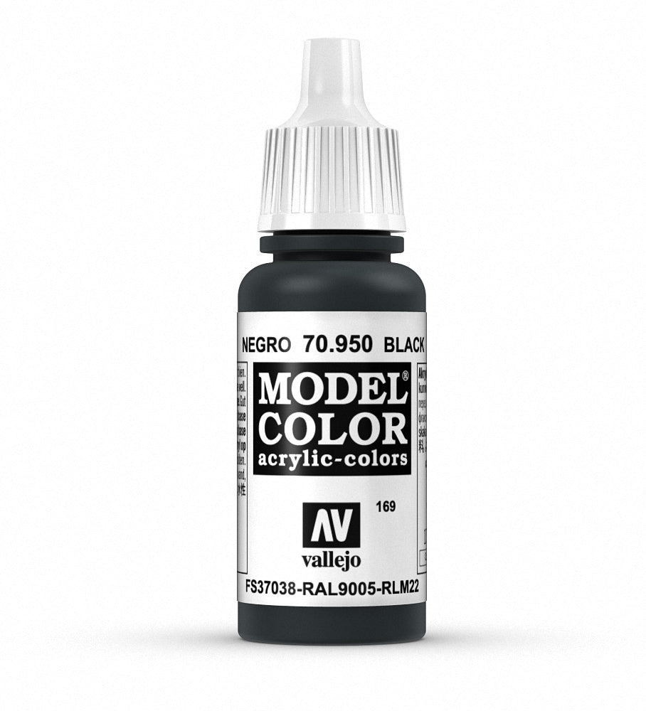 Vallejo Model Color 191 - Negro 18 ml