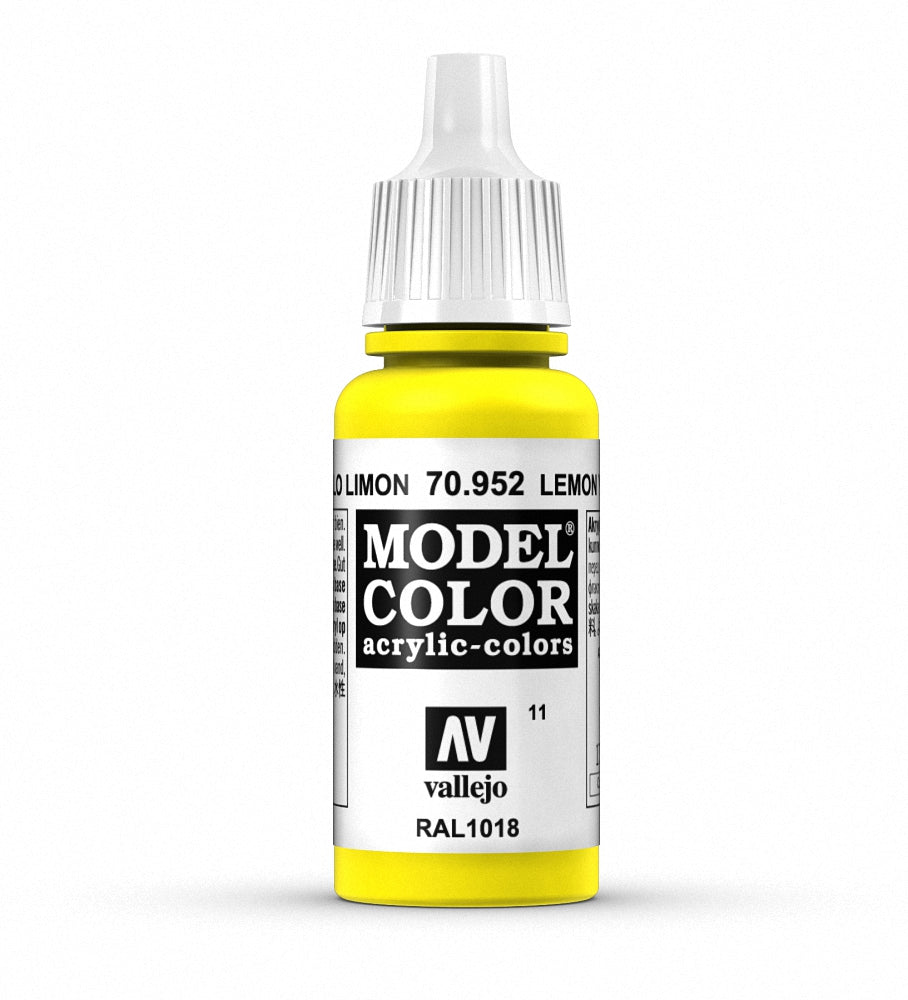 Vallejo Model Color 025 - Amarillo Limón 18 ml