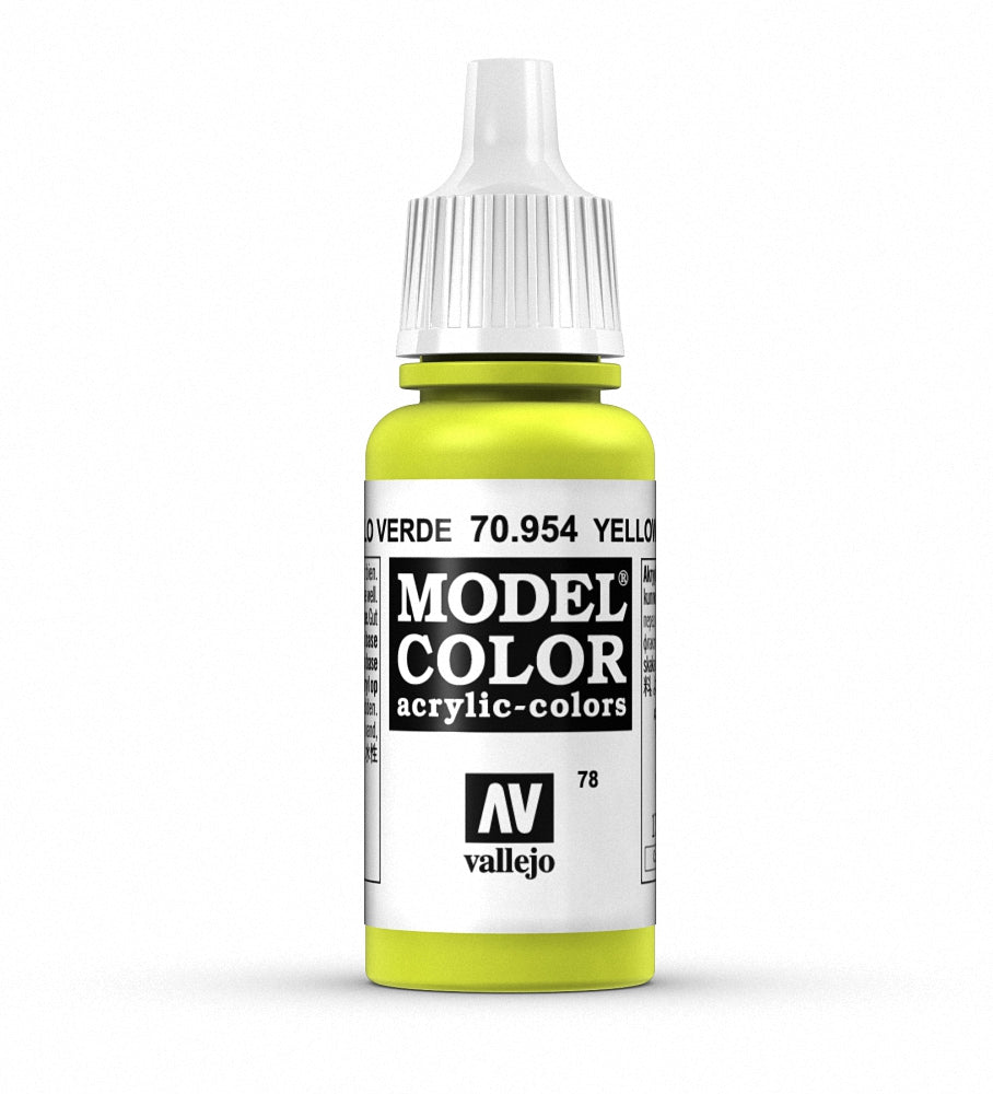 Vallejo Model Color 090 - Amarillo Verde 18 ml