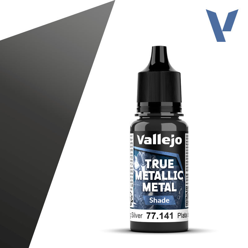 Vallejo TMM Shade 141 Plata De Ley 18ml