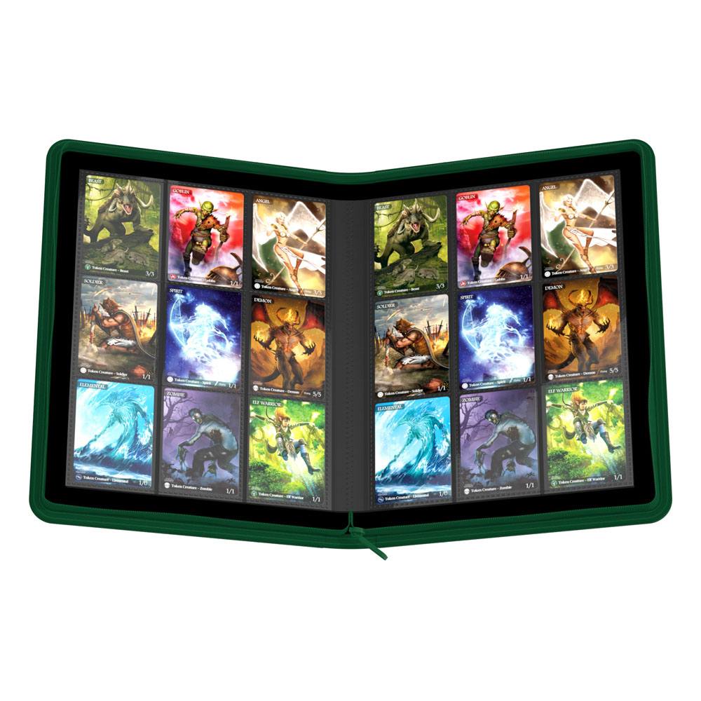 Ultimate Guard Zipfolio 360 - 18-Pocket XenoSkin Verde