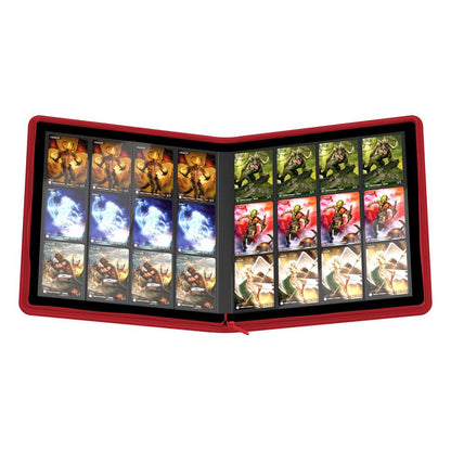 Ultimate Guard: Zipfolio 480 - 24-Pocket XenoSkin (Quadrow) - Rojo