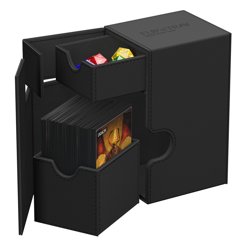 Ultimate Guard: Flip`n`Tray 80+ XenoSkin Monocolor - Negro