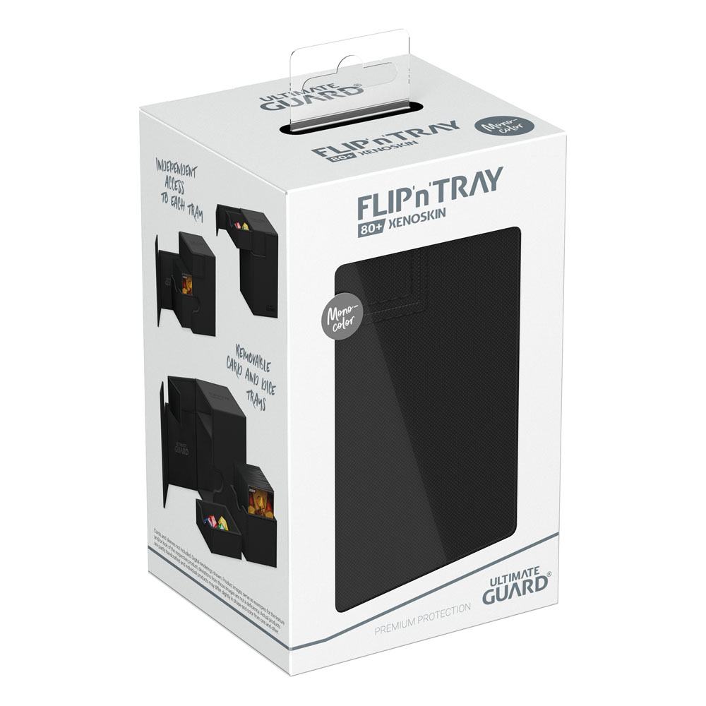 Ultimate Guard: Flip`n`Tray 80+ XenoSkin Monocolor - Negro