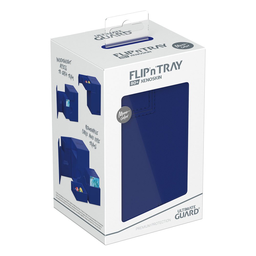 Ultimate Guard: Flip`n`Tray 80+ XenoSkin Monocolor - Azul