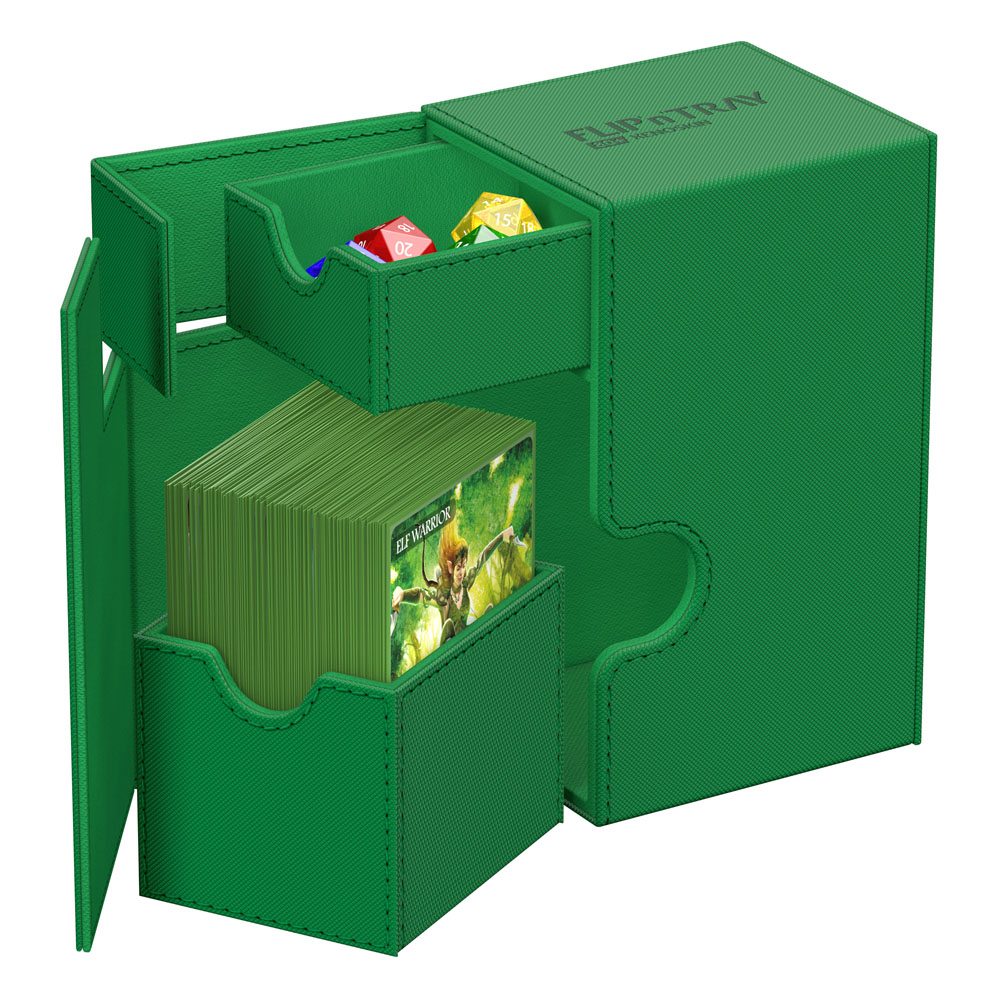 Ultimate Guard: Flip`n`Tray 80+ XenoSkin Monocolor Petrol - Verde