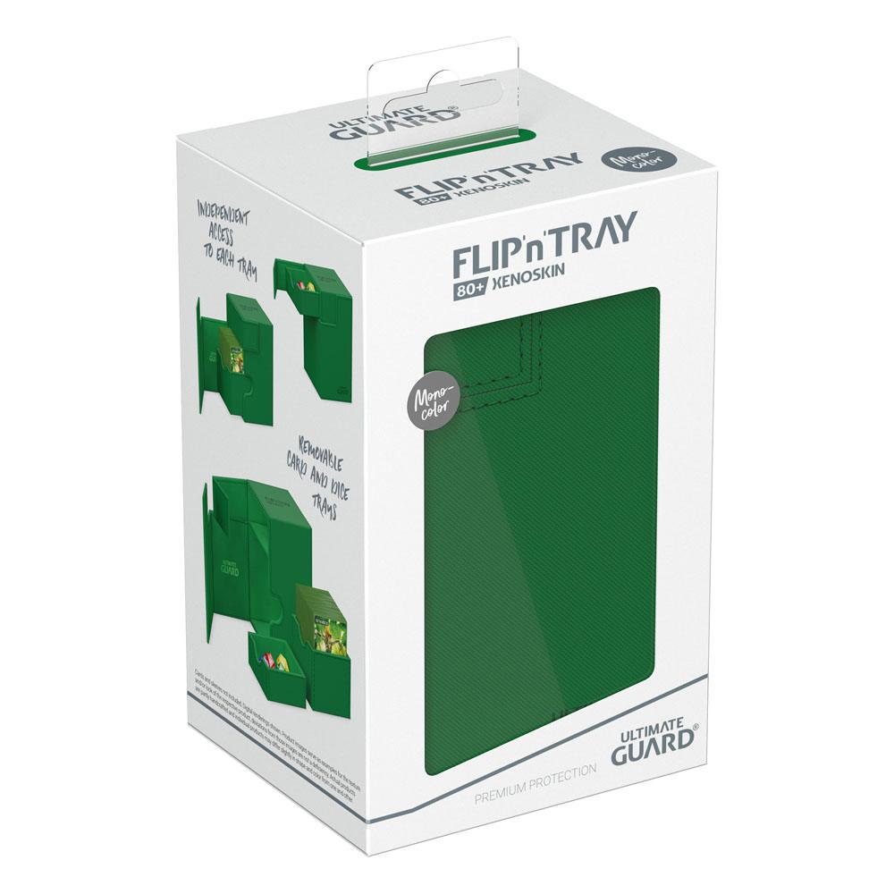 Ultimate Guard: Flip`n`Tray 80+ XenoSkin Monocolor Petrol - Verde