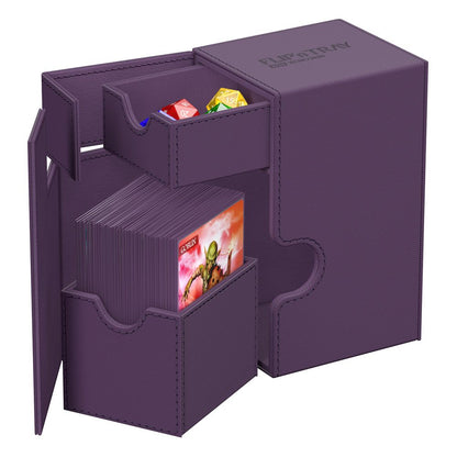 Ultimate Guard: Flip`n`Tray 80+ XenoSkin Monocolor Petrol - Violeta