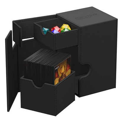 Ultimate Guard: Flip`n`Tray 100+ XenoSkin Monocolor - Negro