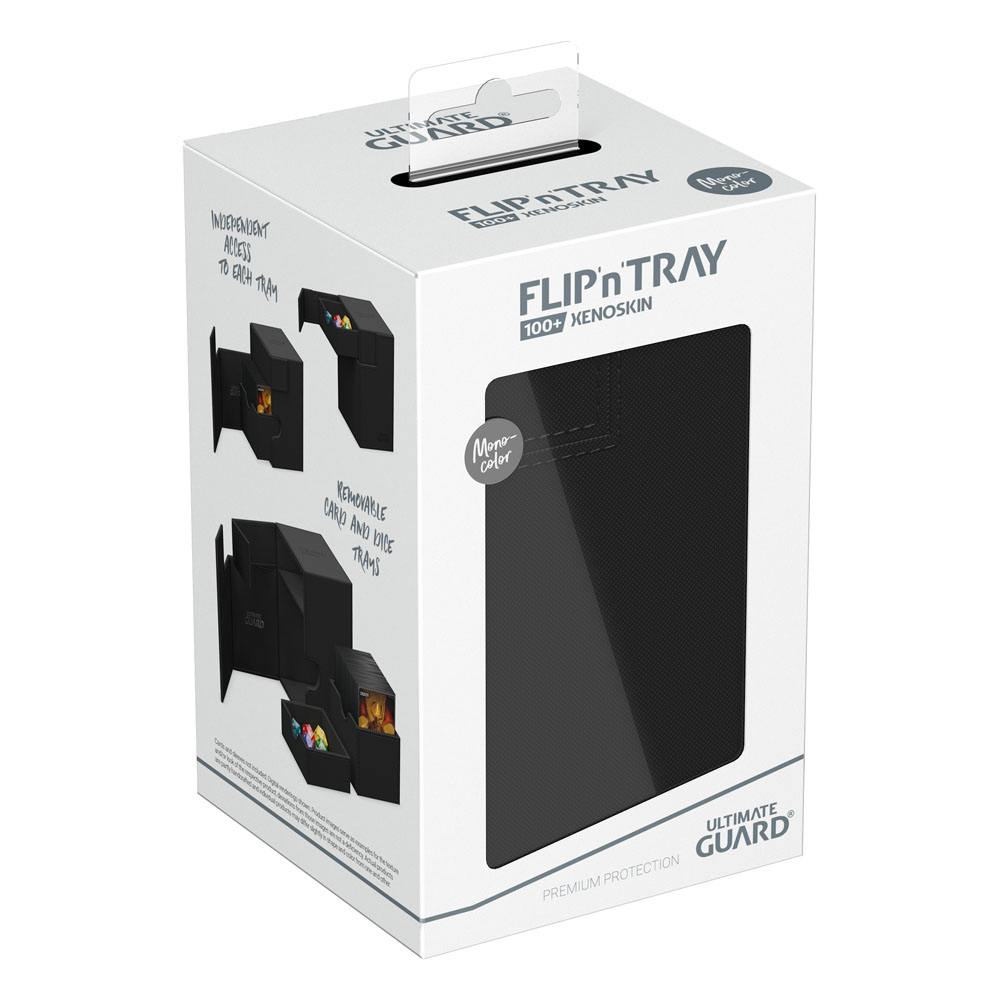 Ultimate Guard: Flip`n`Tray 100+ XenoSkin Monocolor - Negro