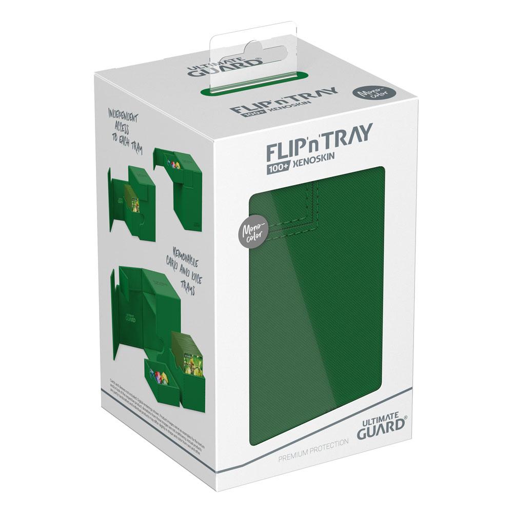Ultimate Guard: Flip`n`Tray 100+ XenoSkin Monocolor - Verde