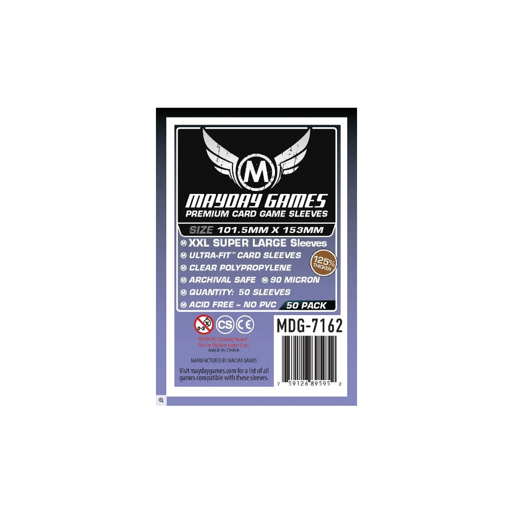 Fundas Mayday: Super Large XXL - Premium - (101.5x153mm) - (50ud)