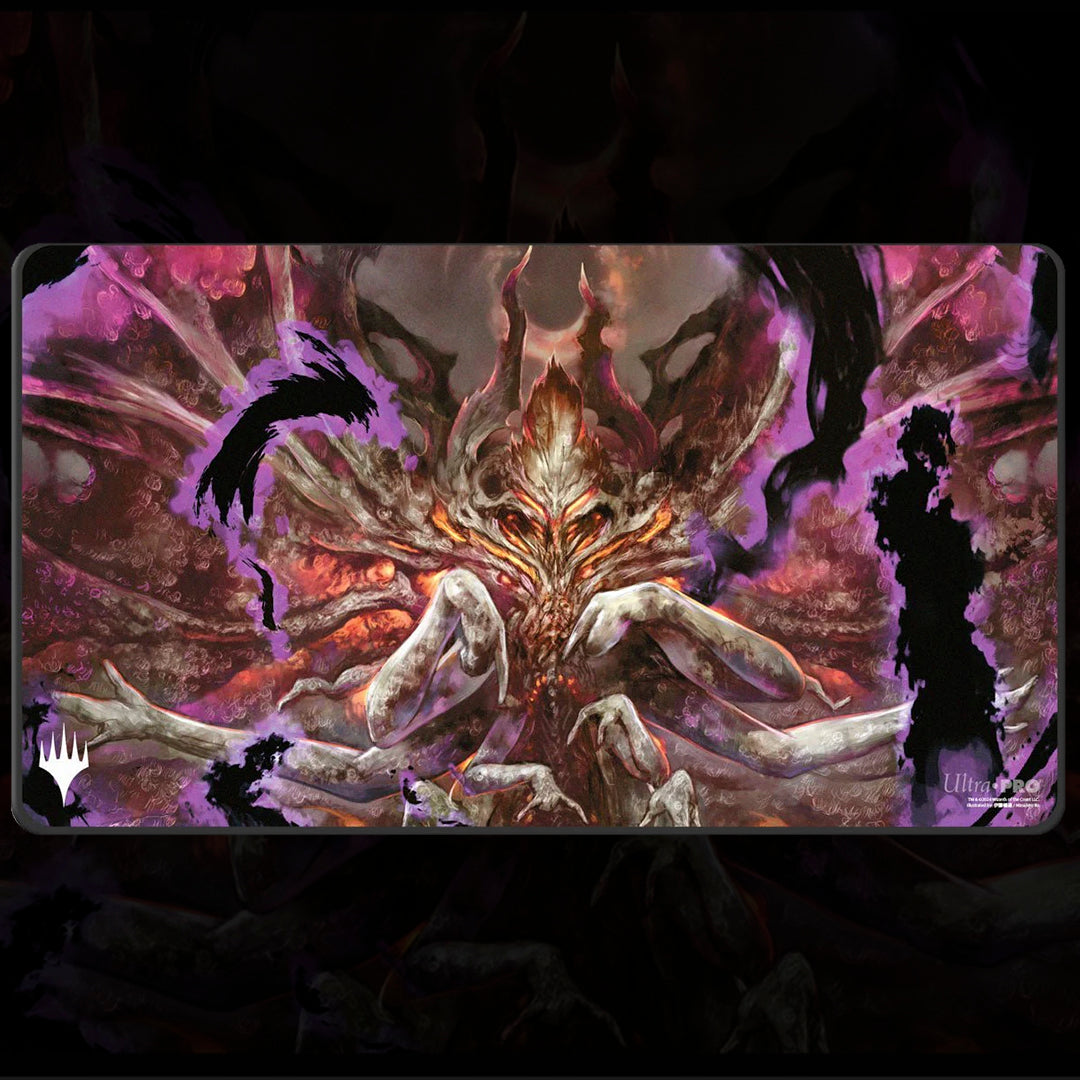 Duskmourn Black Stitched Playmat for Magic: The Gathering - Special Guest - Guest Artist 2 (Damnation) - Ultra Pro Playmats